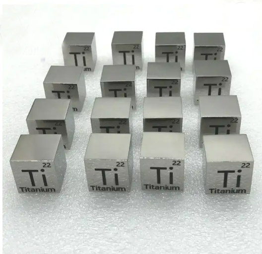 Titanium Cube Titanium Block Price per KG with Laser Engraving